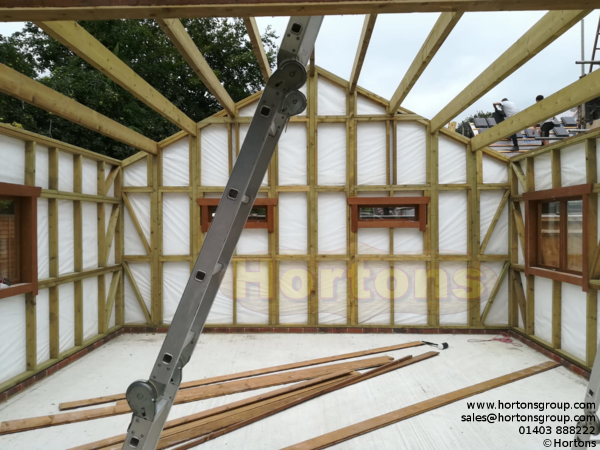 5.5m x 5.5m Double Garage Timber Framed